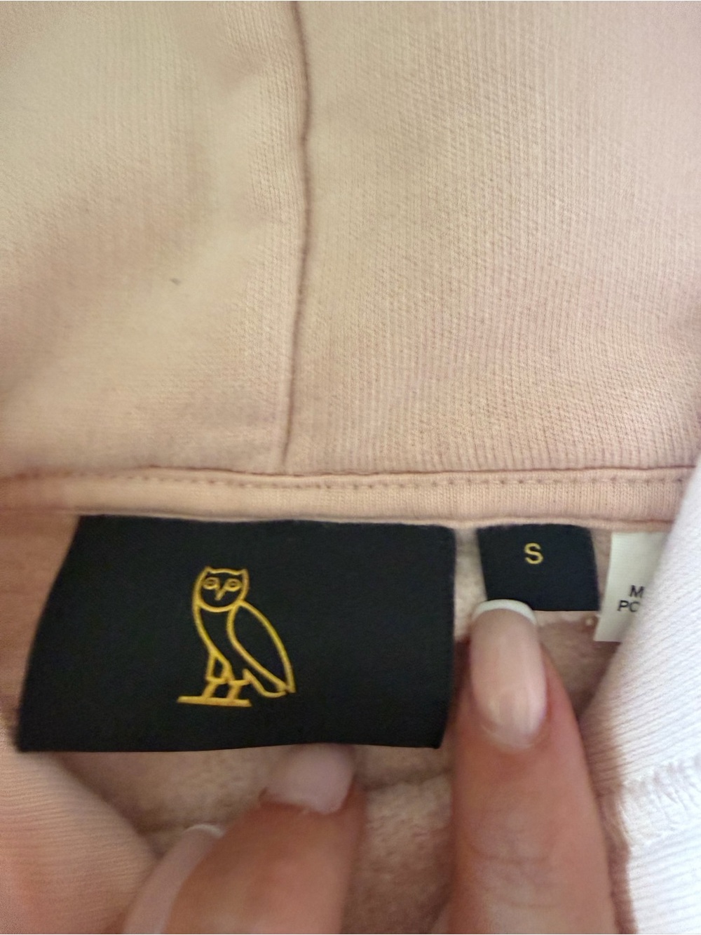 OVO pink embroidered hoodie - Picture 4 of 4